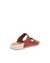 Women's ECCO® Cozmo Nubuck Two-Strap Sandal - Red - Back