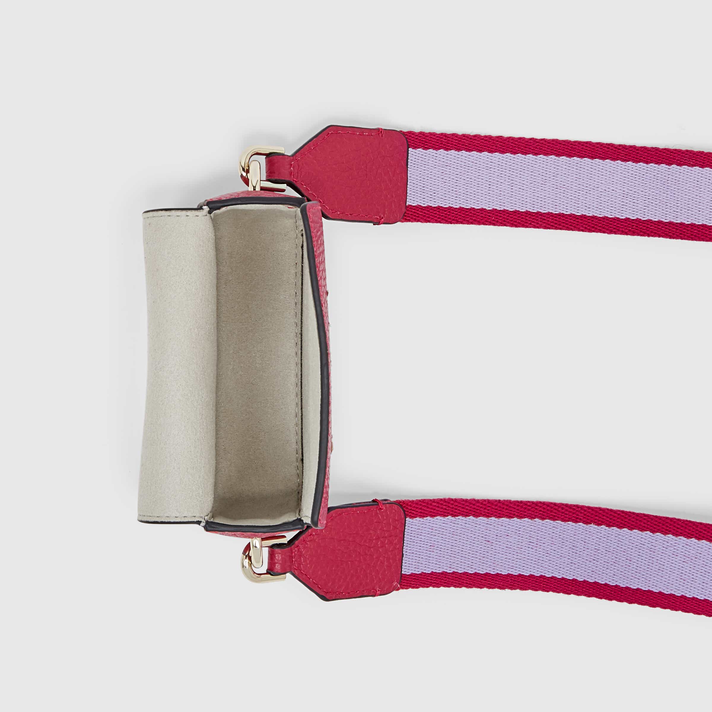 ECCO® Textureblock Leather Crossbody Bag | Red
