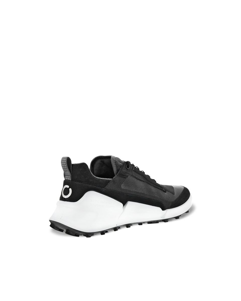 Zapatillas de senderismo de nobuk impermeable ECCO® Biom 2.1 X Mountain para hombre - Negro - Back