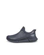 ECCO® Biom 2.2 baskets sans lacet en cuir pour homme - Noir - Outside