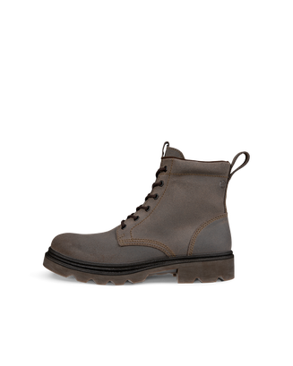 Botas de ante impermeable con cordones ECCO® Grainer para hombre - Marrón - Outside