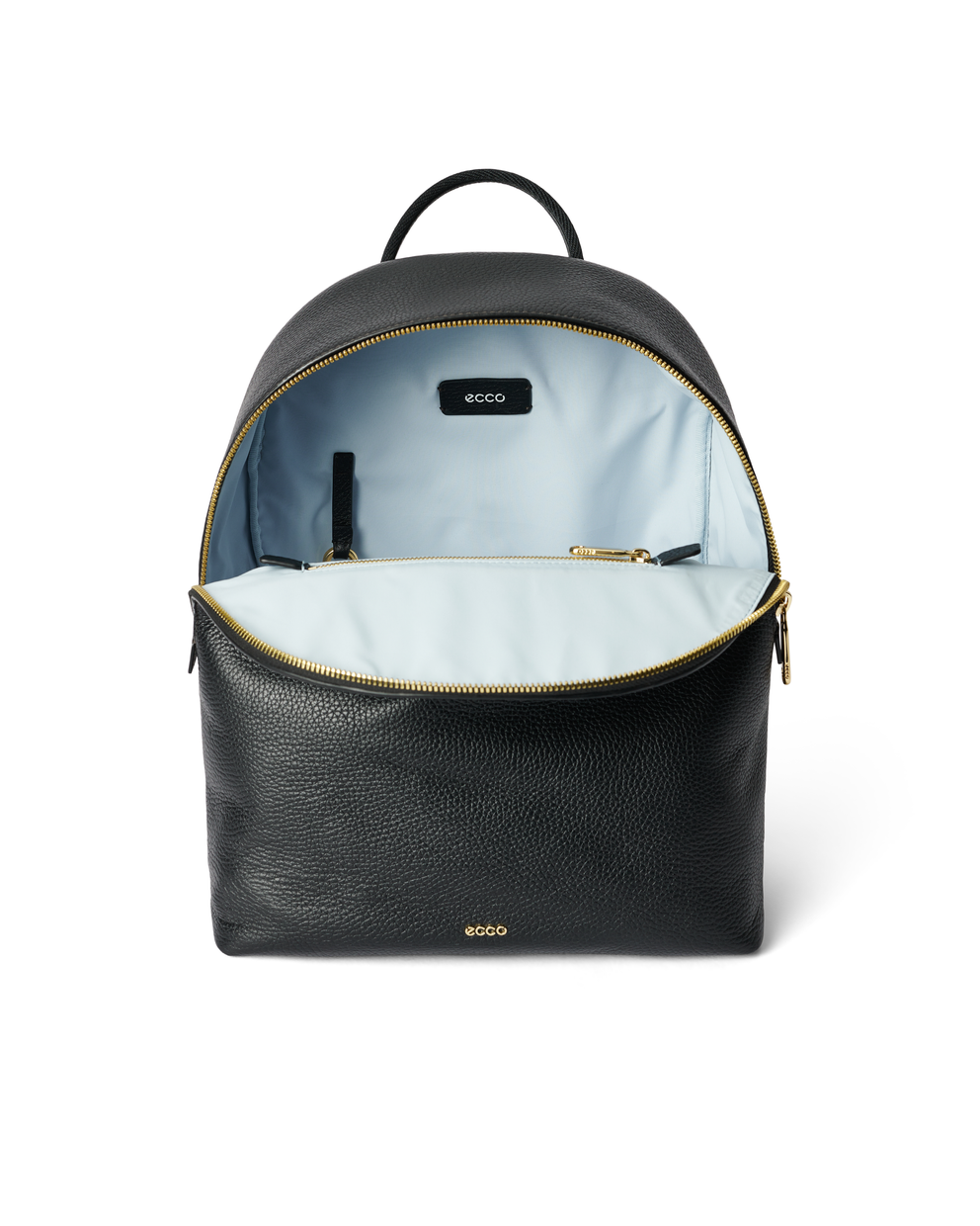 ECCO® Round Pack 가죽 백팩 - Black - Inside