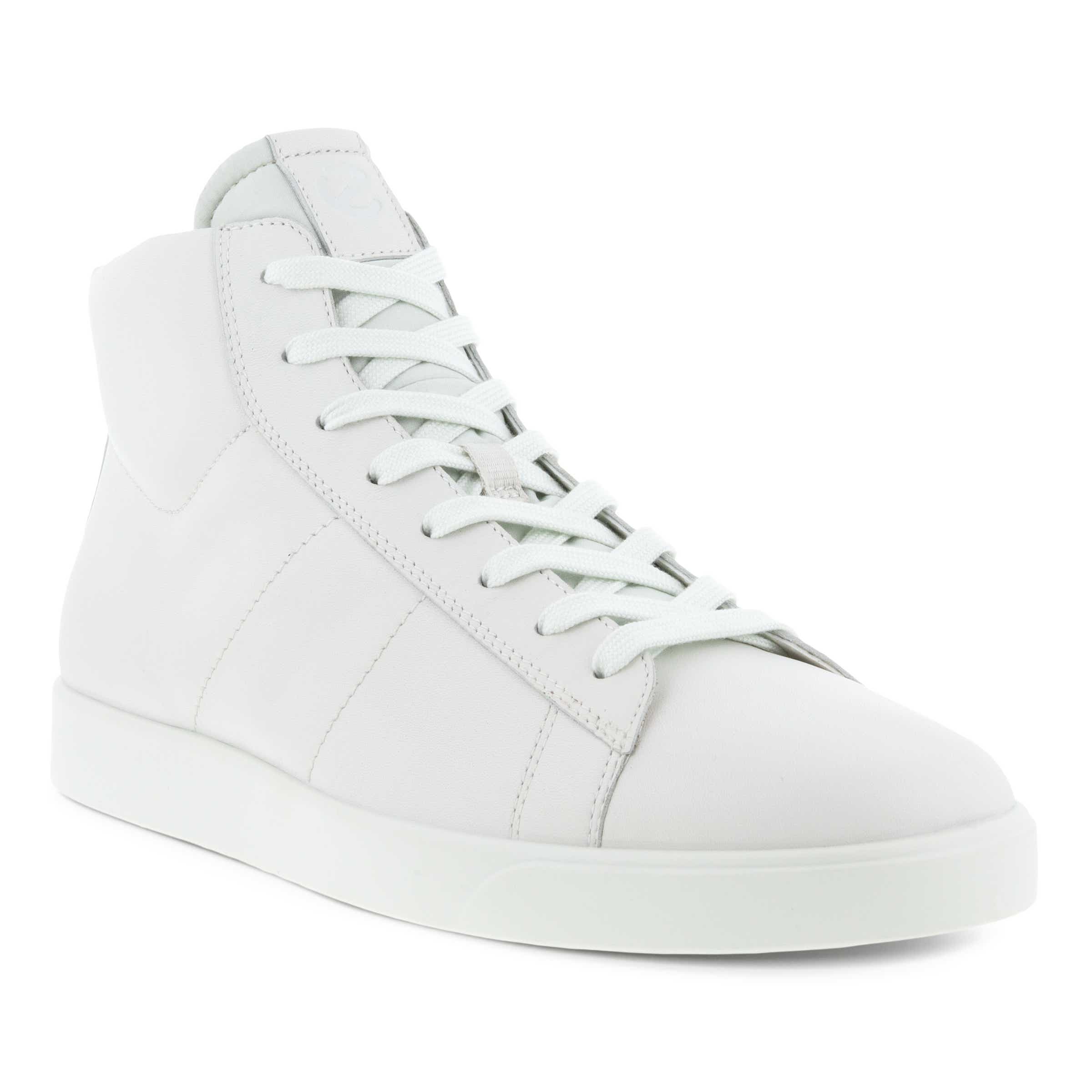 Zapatillas altas de piel ECCO® Street Lite para hombre - Blanco - Main