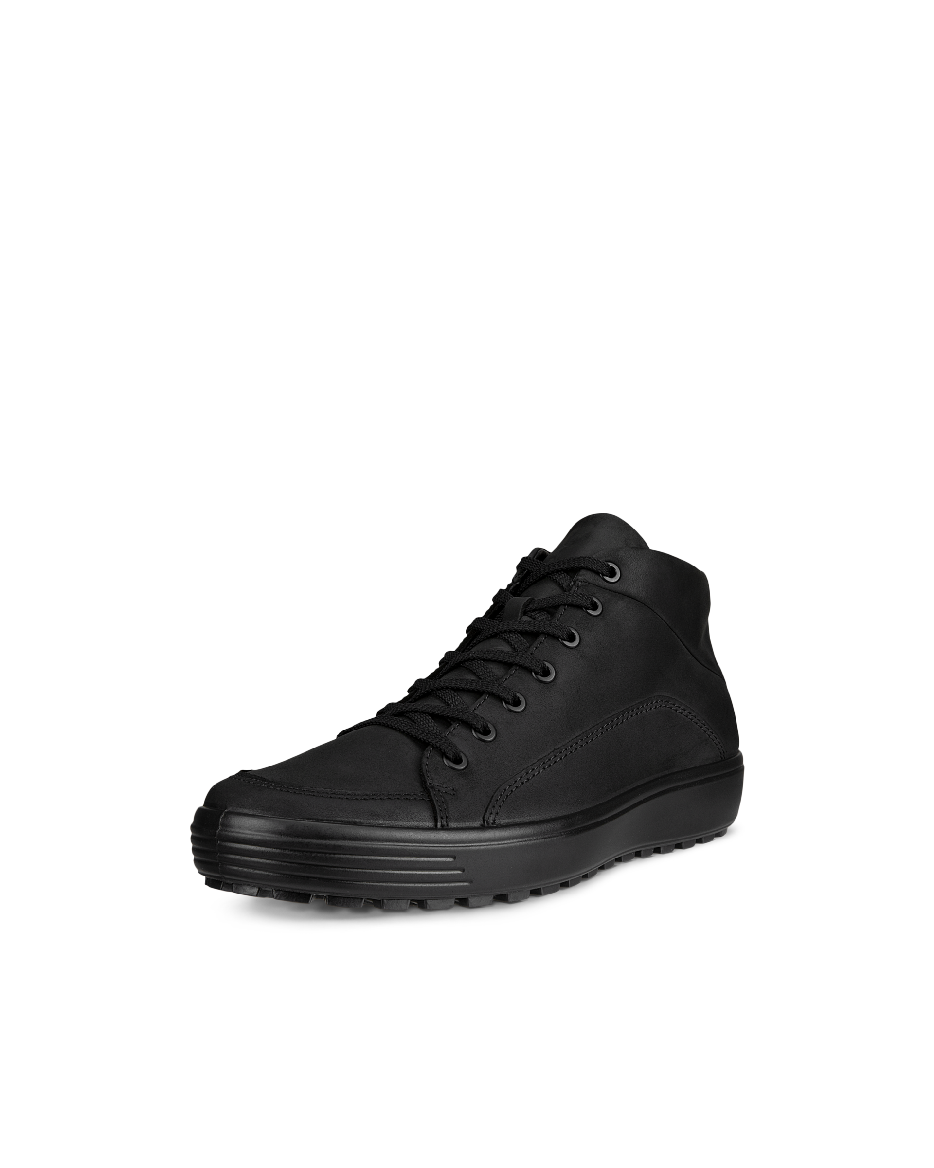 Men's ECCO® Soft 7 Tred High-Top Sneaker - Black - Main