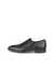 Men's ECCO® Citytray Leather Slip-On Dress Shoe - Black - Outside