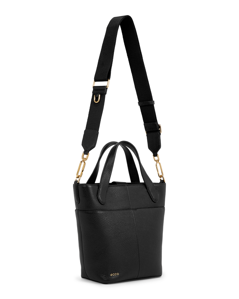 ECCO® Tote S Pebbled sac cabas cuir - Noir - Main