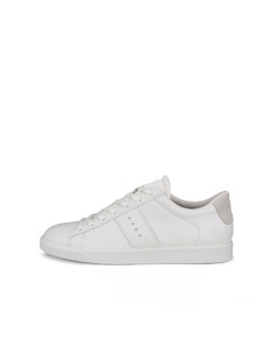 Women's ECCO® Street Lite Nubuck Sneaker - White - Outside