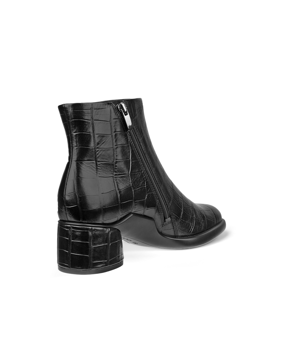 Botas de caña media de piel ECCO® Sculpted LX 35 para mujer - Negro - Back