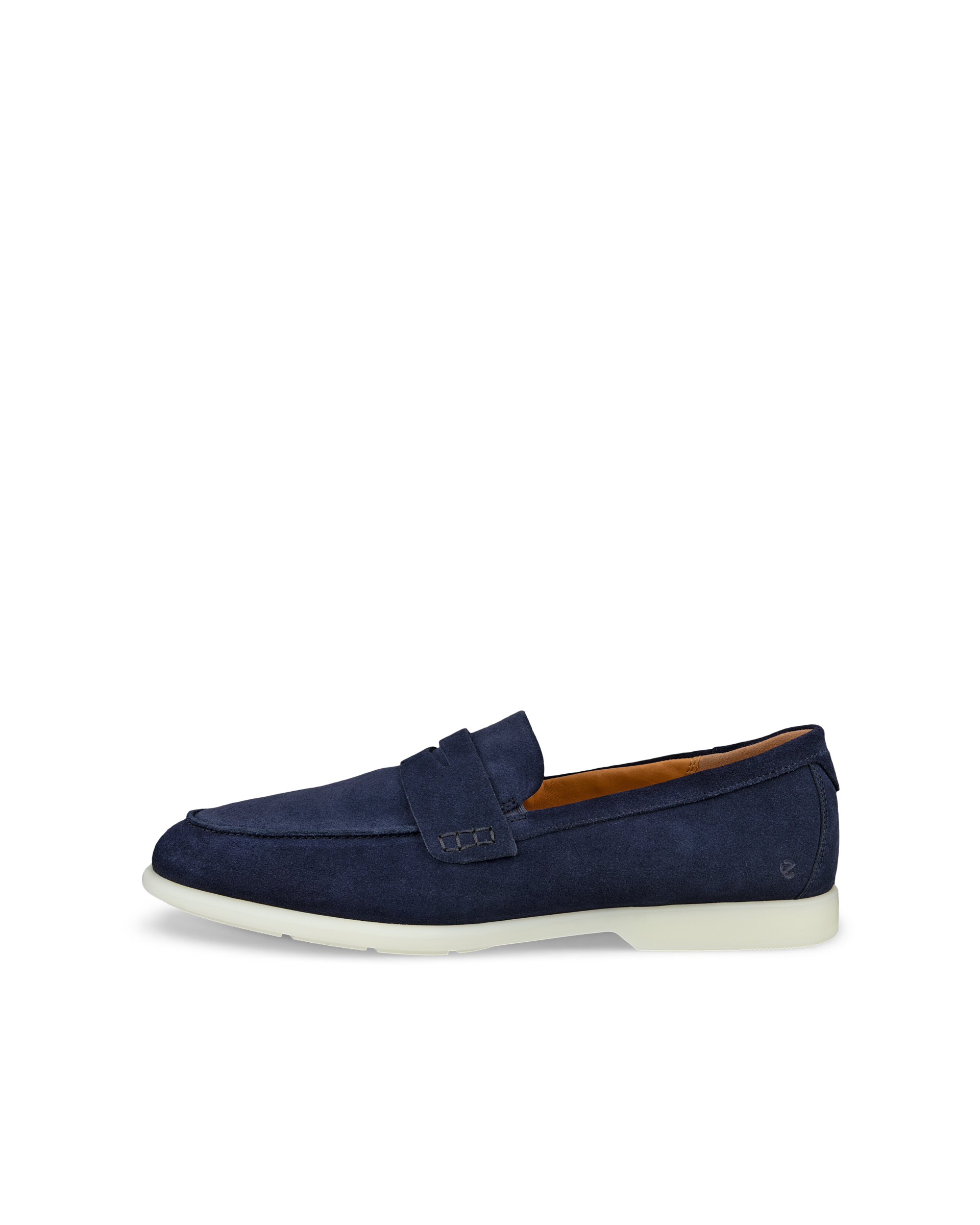 Men's ECCO® Citytray Lite Suede Loafer - Blue - Outside