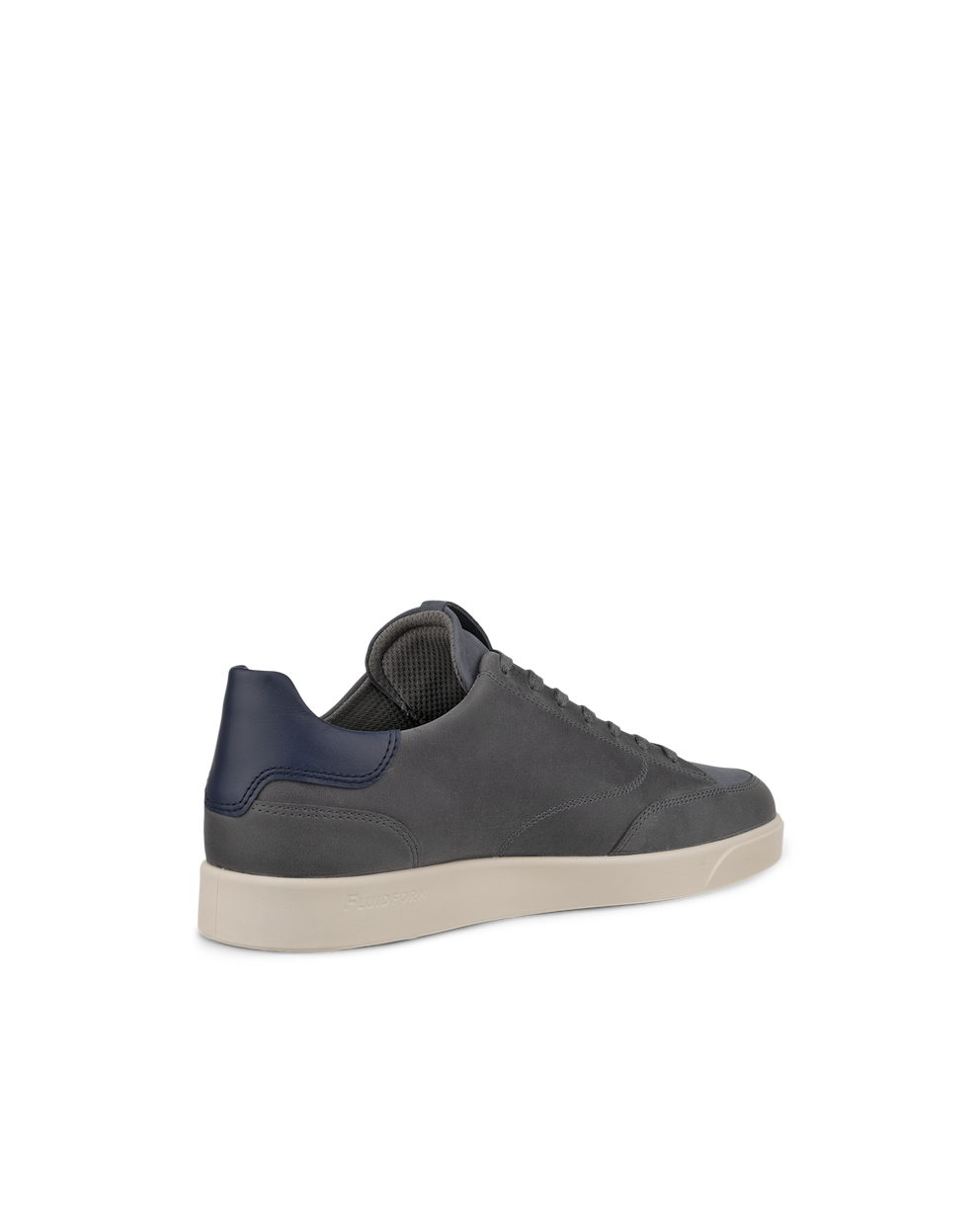 Men's ECCO® Street Lite Leather Sneaker - Grey - Back