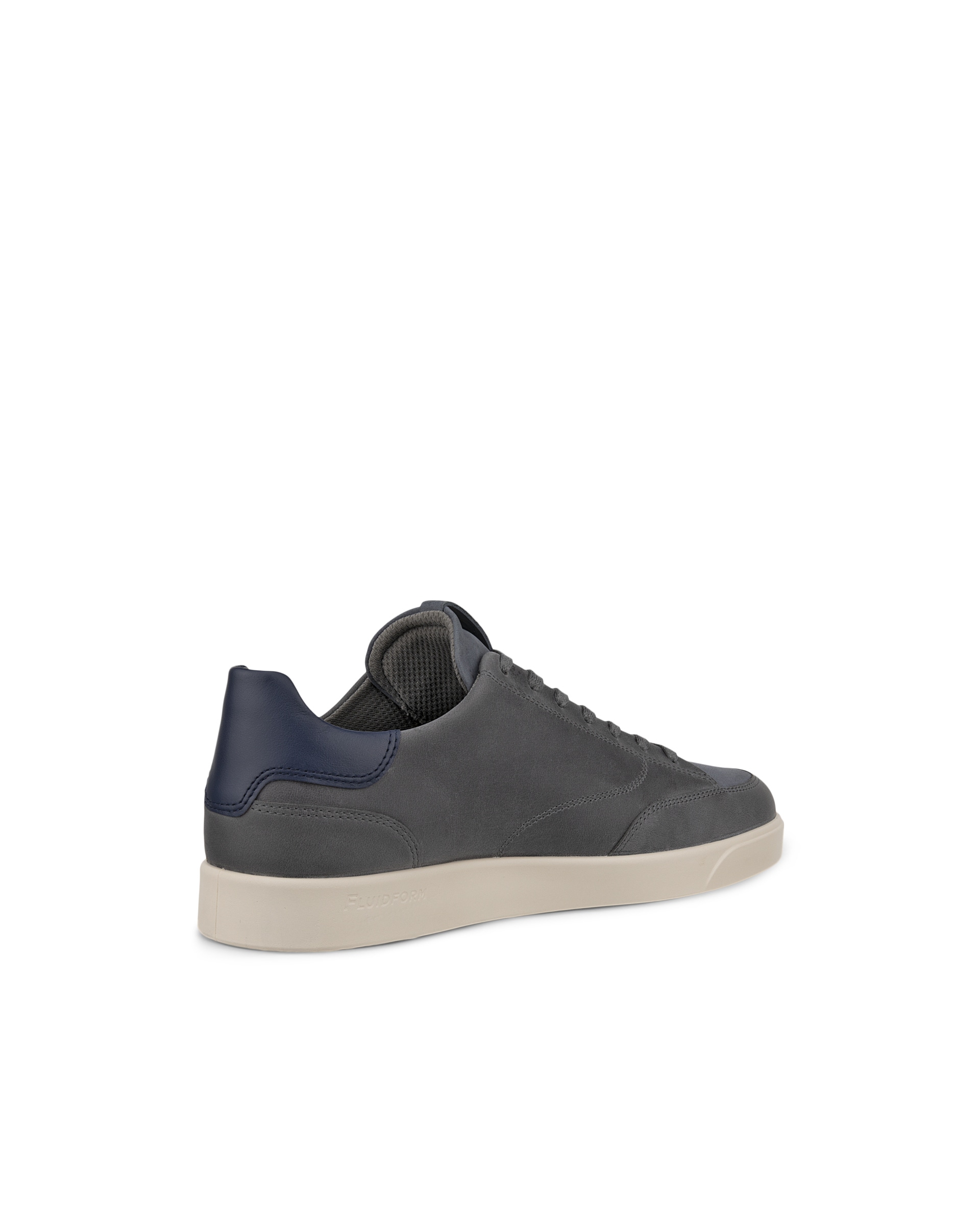 Men's ECCO® Street Lite Leather Sneaker - Grey - Back