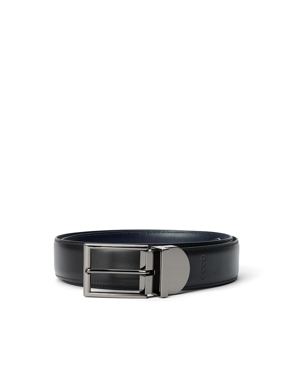 Men's ECCO® Essential Reversible Leather Belt - Black - Main