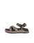 Men's ECCO® Exowrap Textile Sandal - Beige - Outside