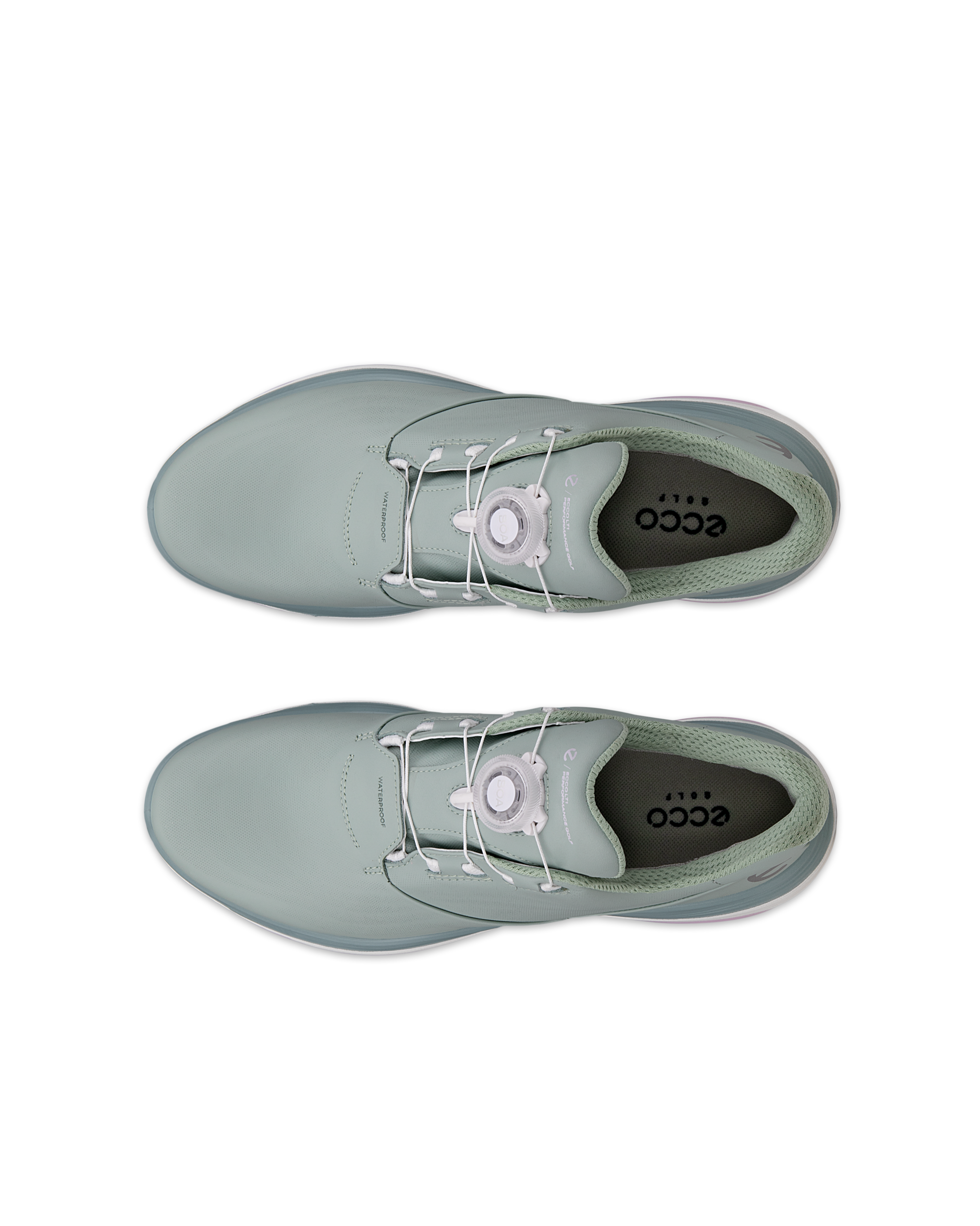 美品　ecco レザー　ゴルフ　シューズ　レディース ECCO GOLF LT1 BOA WOMEN ウィメンズ レザーウォータープルーフ
