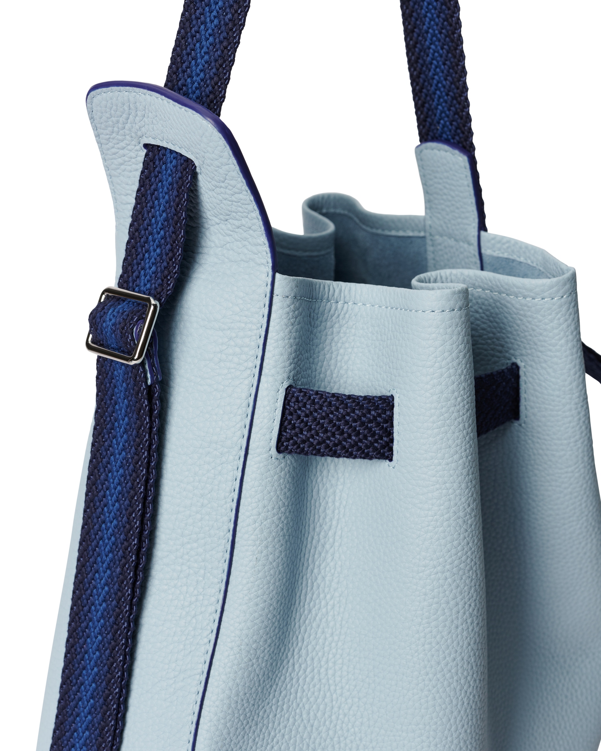 ECCO® Sail Pebbled Leather Hobo Bag - Blue - Detail-2