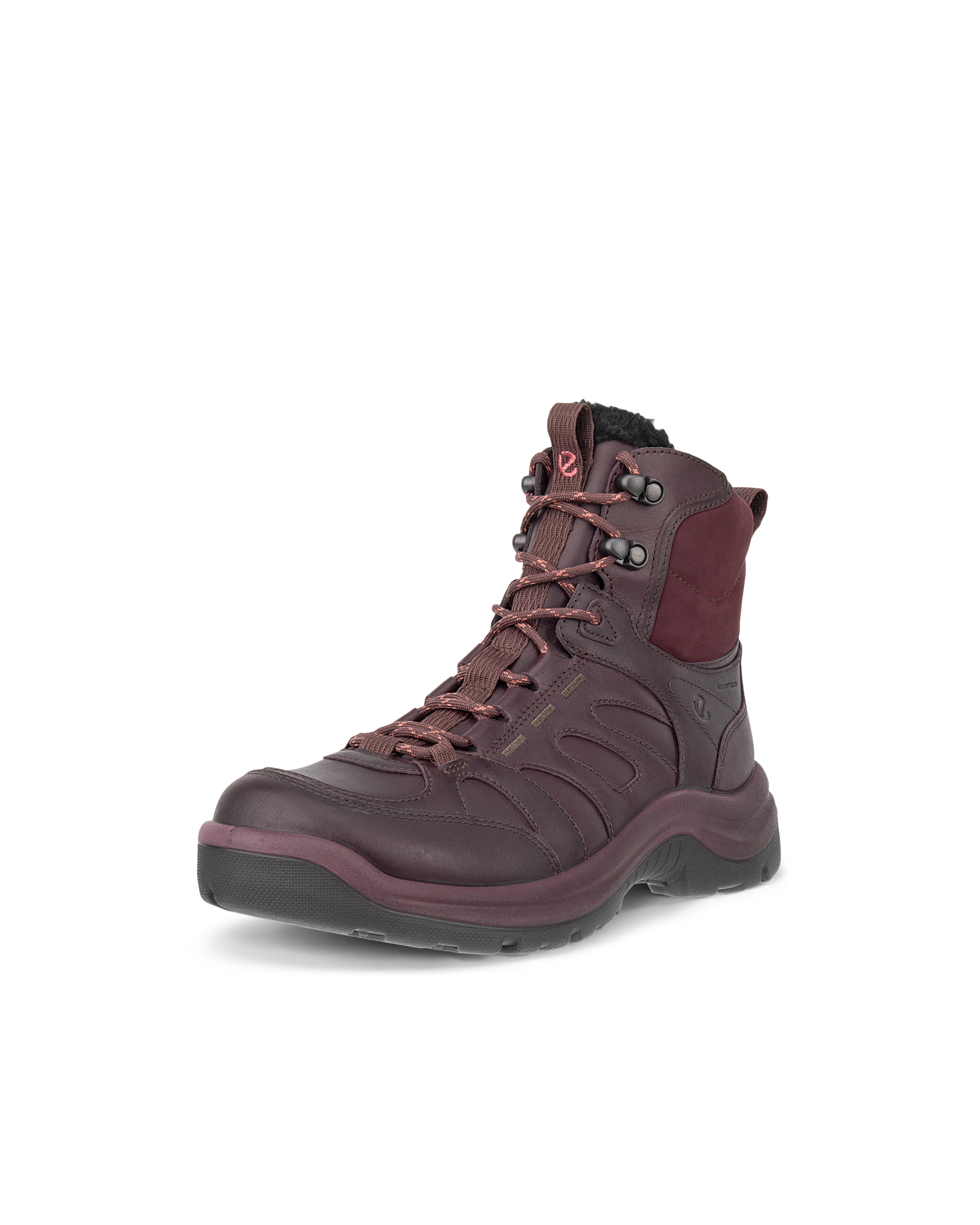 ECCO® Offroad chaussures de plein air mi-hautes imperméable en cuir pour femme - Violet - Main