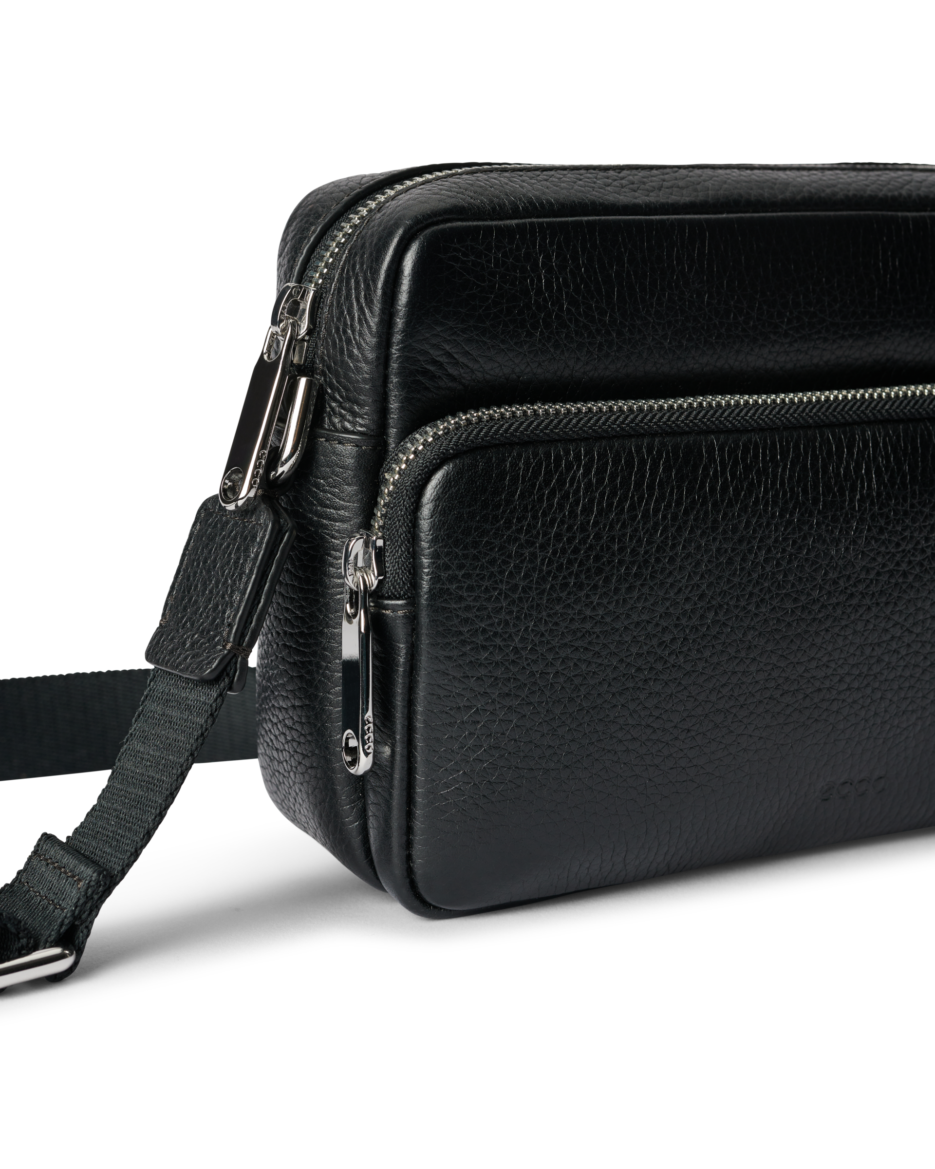 ECCO® Leather Camera Bag - Black - Detail-1