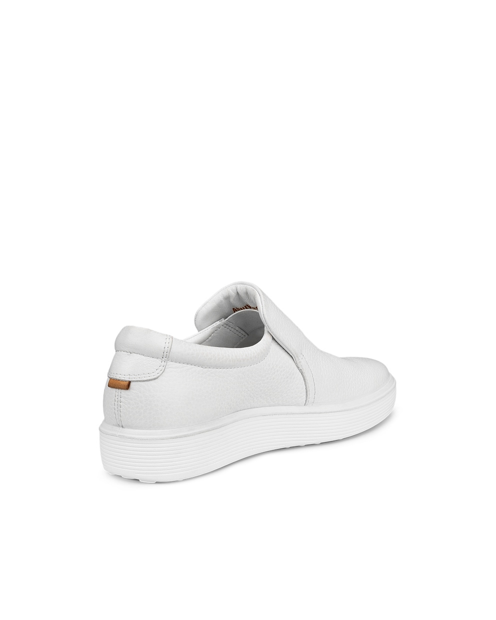 Women's ECCO® Soft 60 Leather Slip-On Sneaker - White - Back