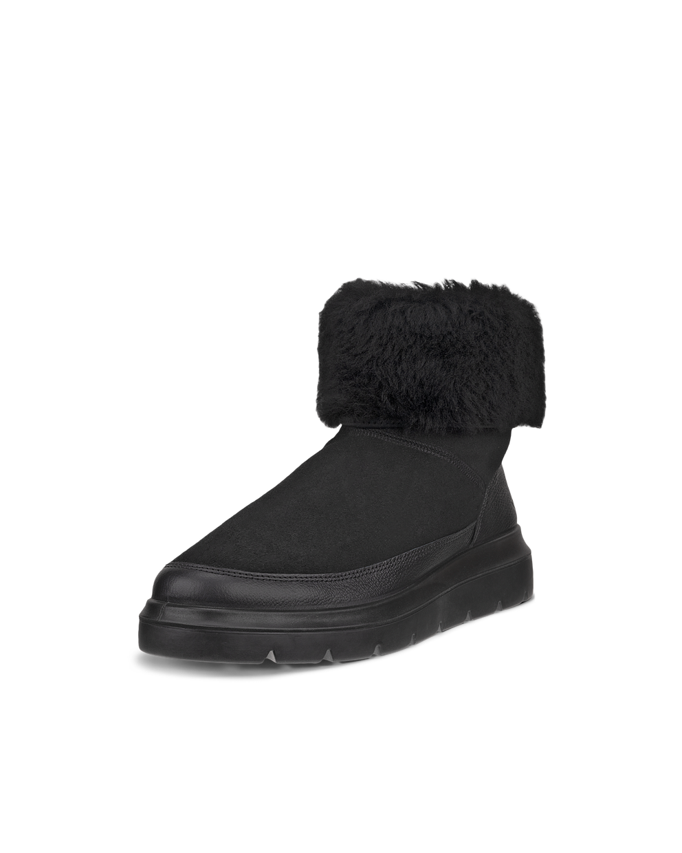 Botines de invierno de ante ECCO® Nouvelle para mujer - Negro - Main