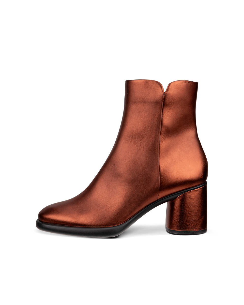 Botas de caña media de piel ECCO® Sculpted LX 55 para mujer - Marrón - Outside