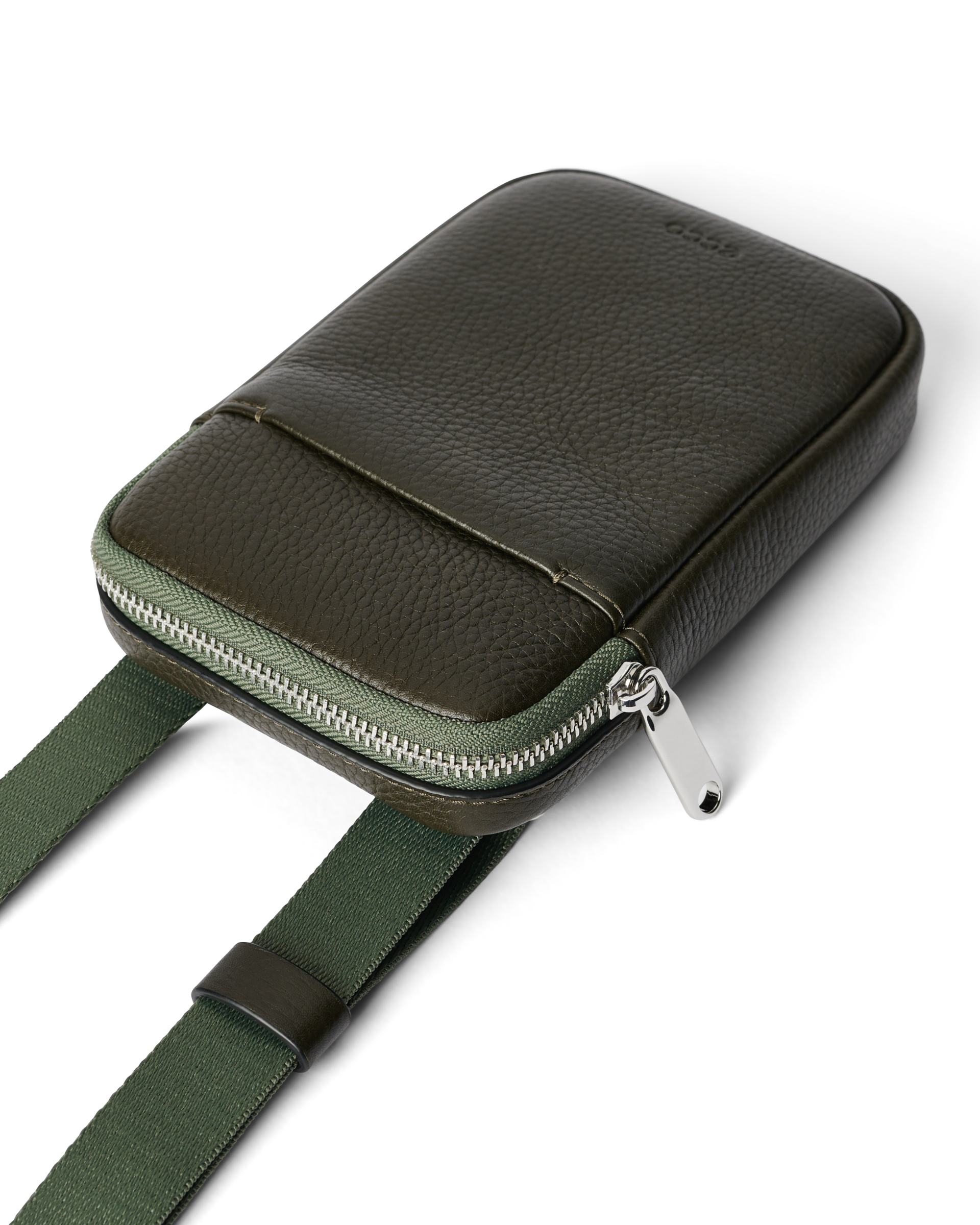 ECCO® Leather Phone Bag - Green - Detail-1