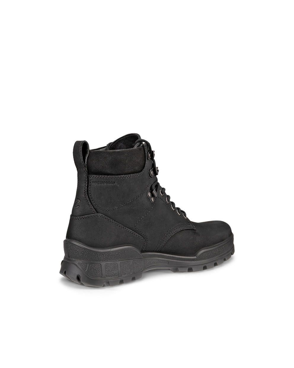 ECCO TRACK 25 MEN'S WATERPROOF LEATHER BOOT - Black - Back