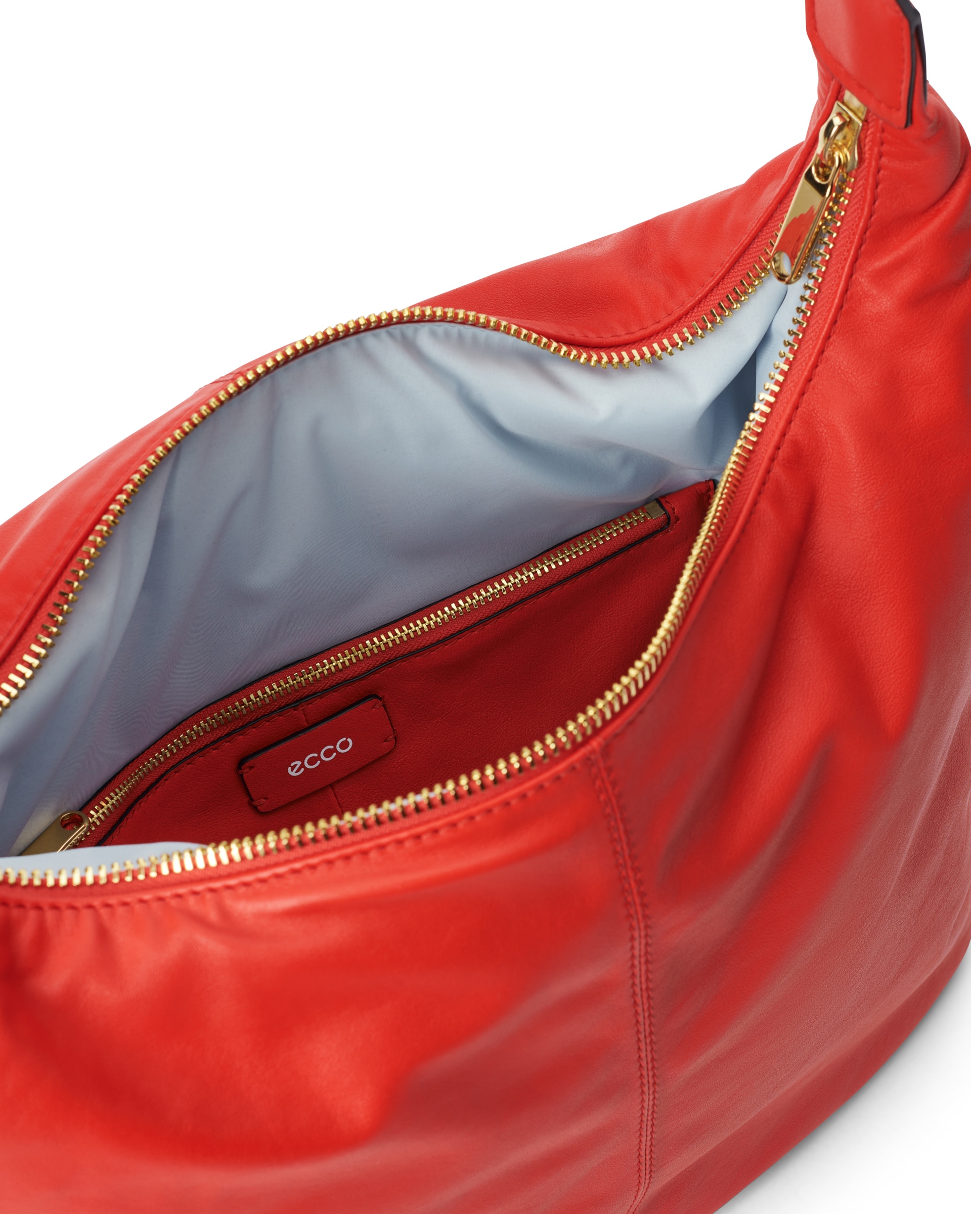 ECCO SOFT MEDIUM HOBO BAG - Red - Inside