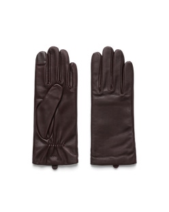 ECCO® Gloves nahkkindad naistele - Pruun - Main