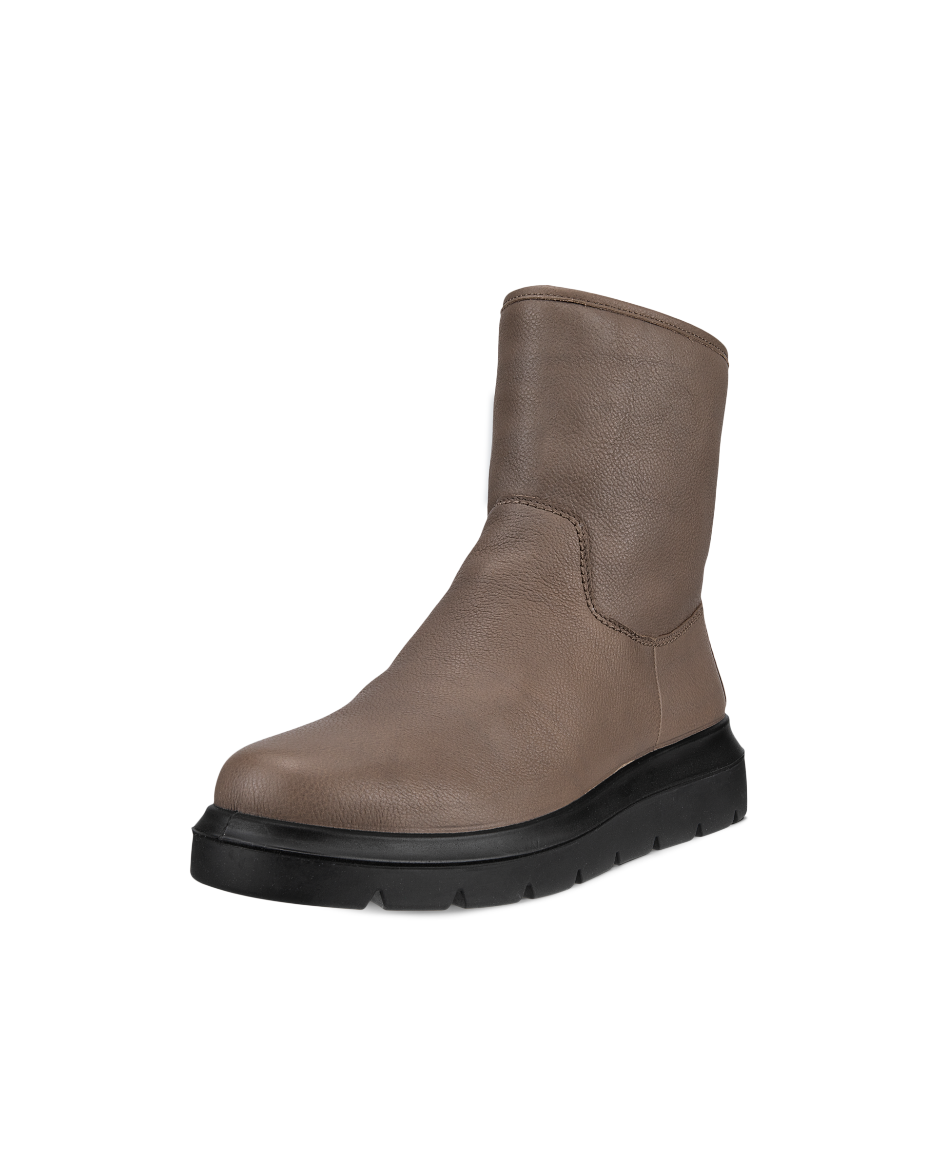 Botas de caña media de nobuk ECCO® Nouvelle para mujer - Gris - Main