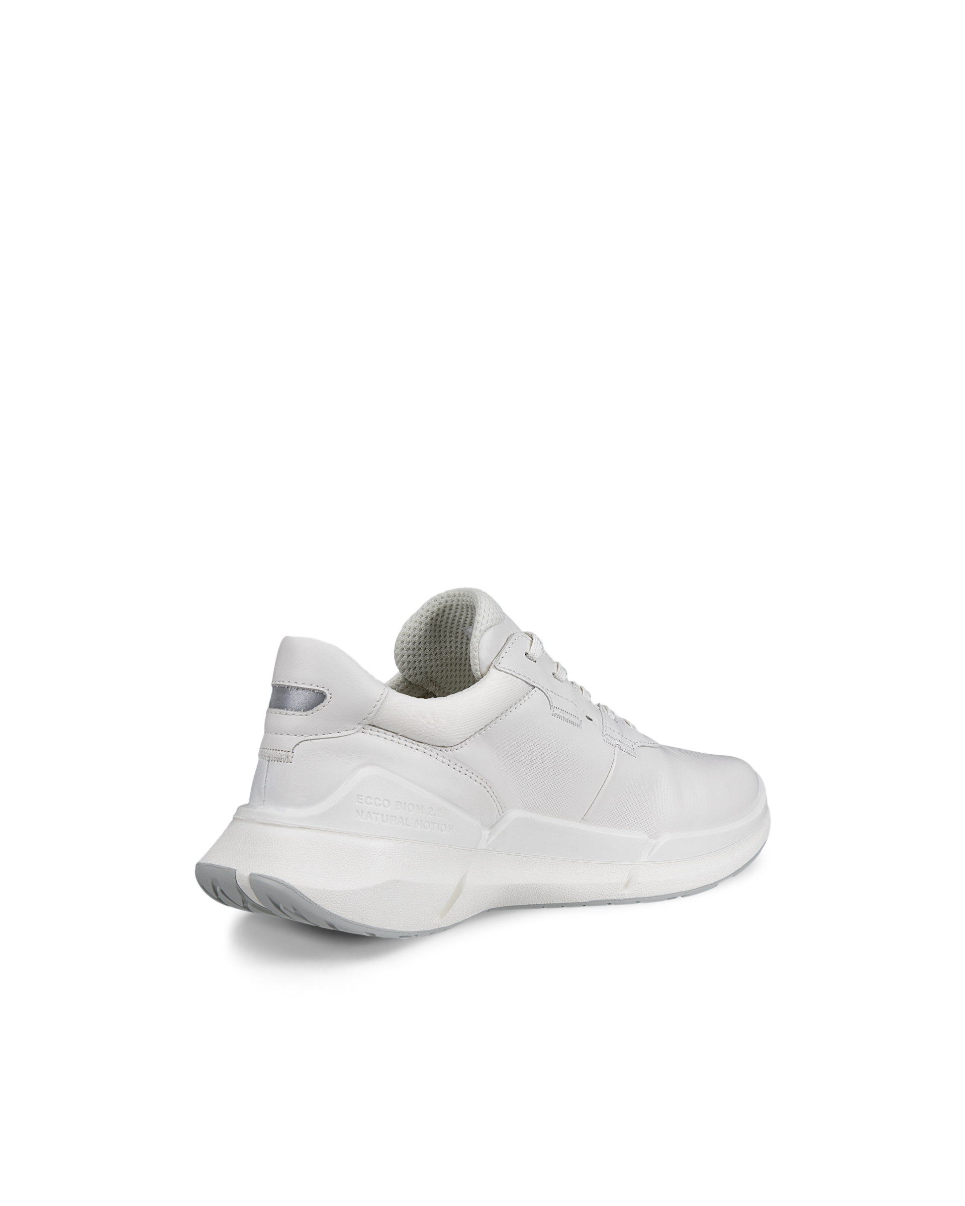 Women's ECCO® Biom 2.2 Leather Sneaker - White - Back