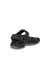 Men's ECCO® Offroad Nubuck Hiking Sandal - Black - Back