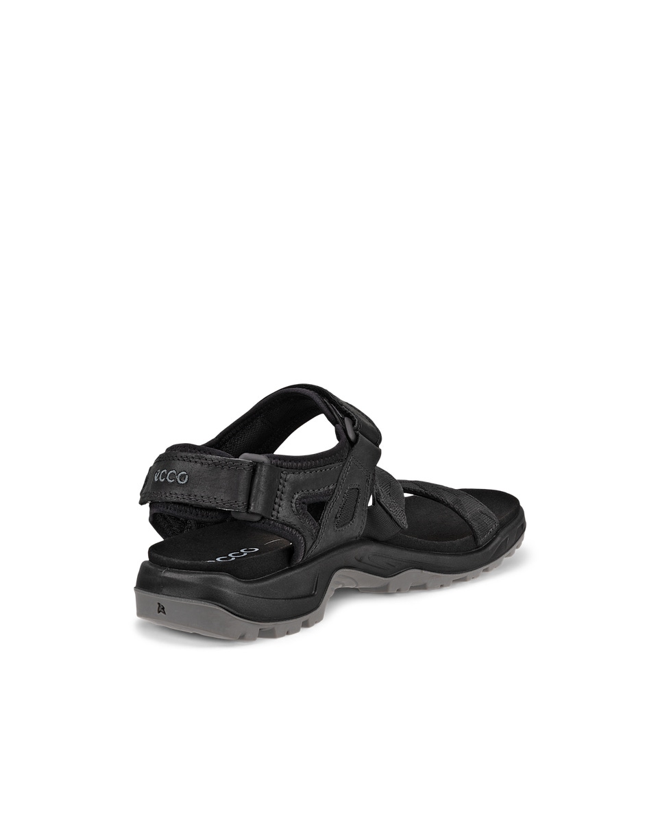 Men s ECCO Offroad Nubuck Hiking Sandal Black