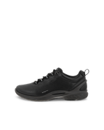 Women's ECCO® Biom Fjuel Leather Outdoor Sneaker - Black - Outside