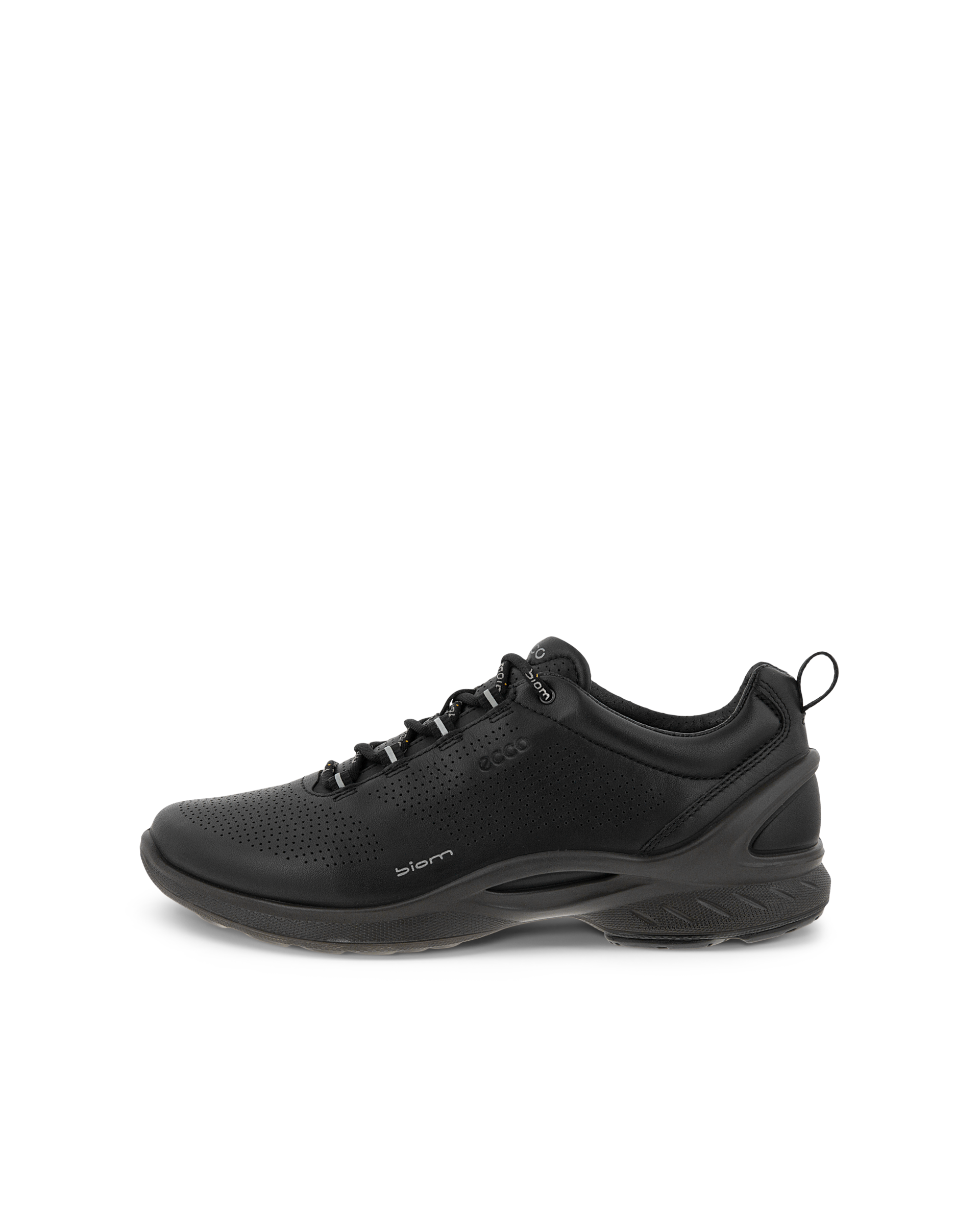 Women's ECCO® Biom Fjuel Leather Outdoor Sneaker - Black - Outside