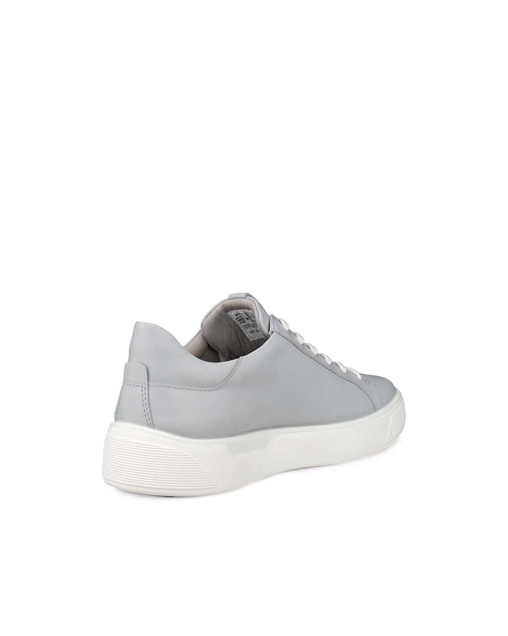 Women's ECCO® Street Tray Leather Sneaker - Grey - Back