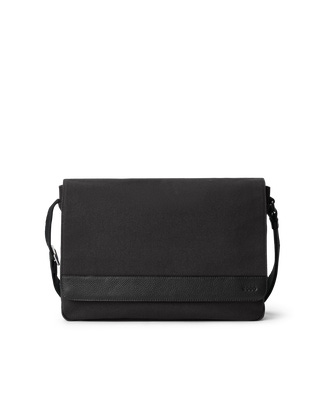 ECCO® Essential Textile Messenger Bag - Black - Main