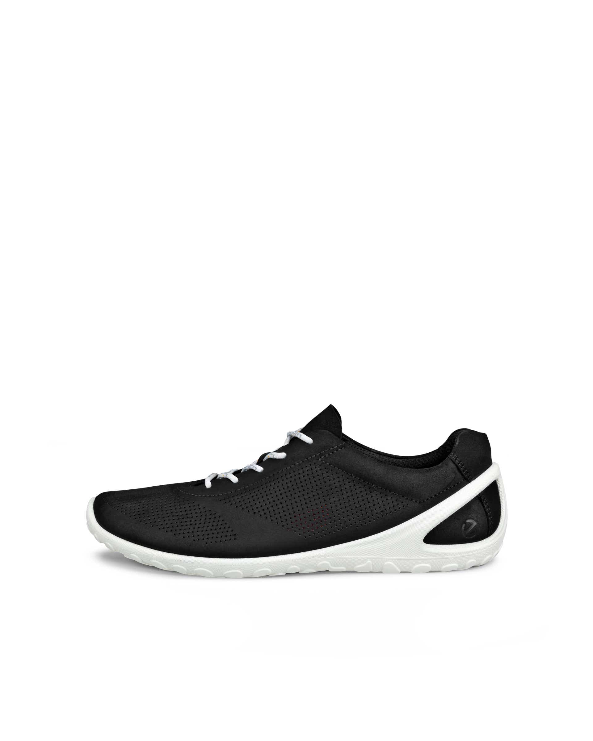 Men's ECCO® Nubuck Shoe - Gray - Outside