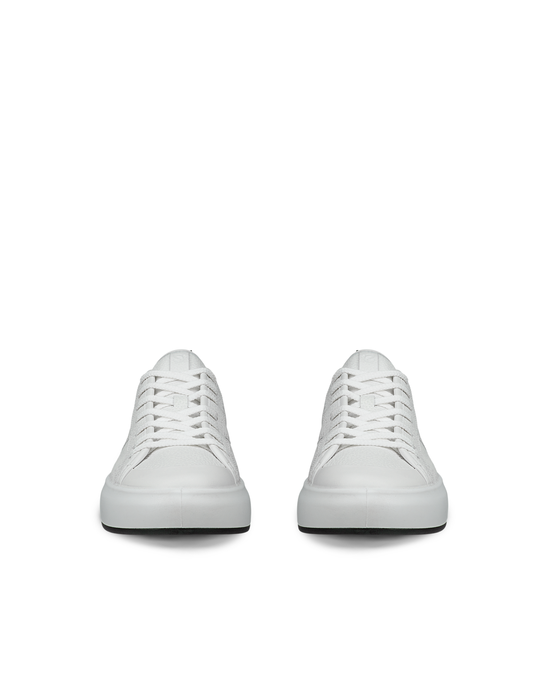 ECCO® Street Ace baskets en cuir pour femme - Blanc - Front pair