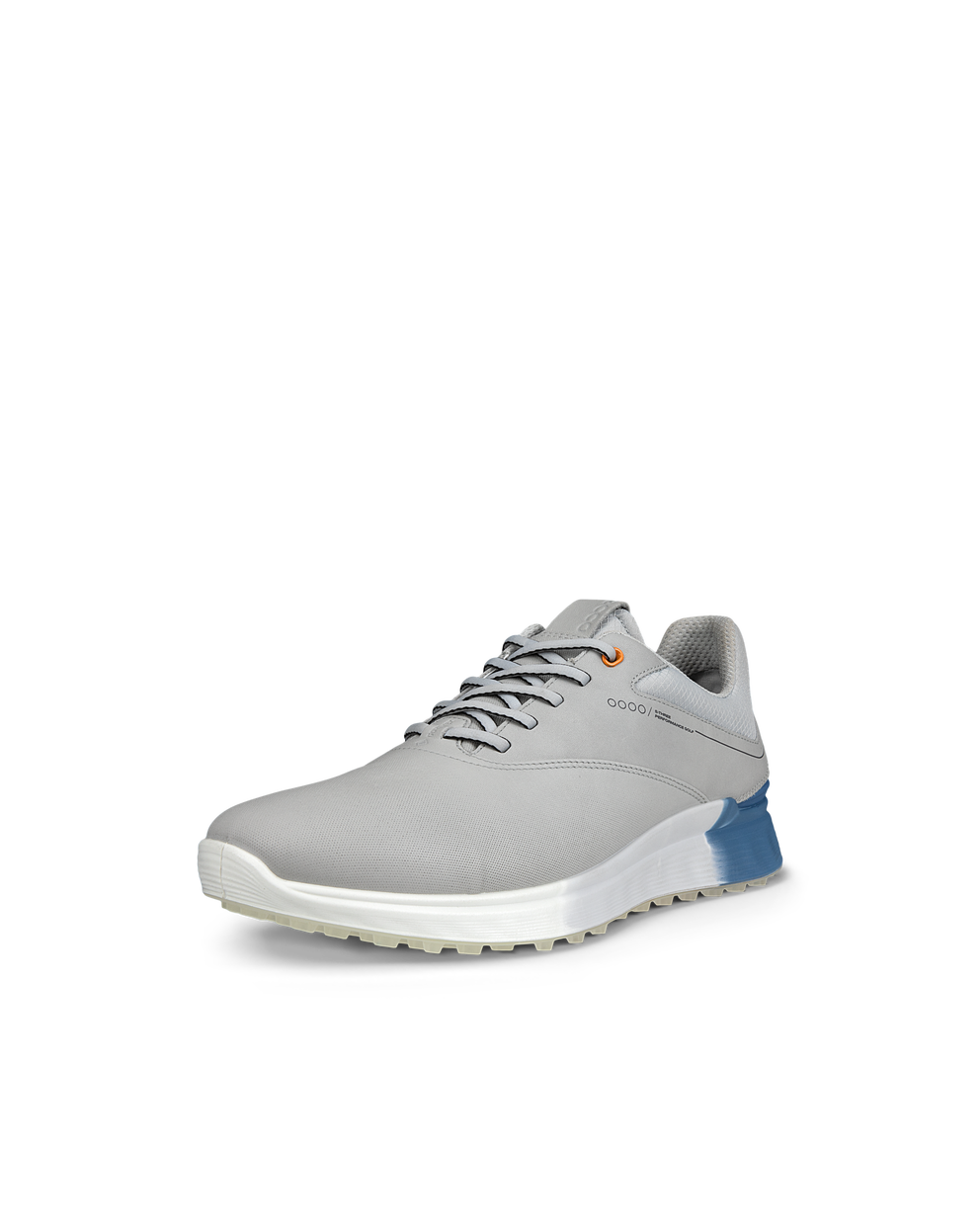 Men's ECCO® Golf S-Three Leather Gore-Tex Golf Shoe - Grey - Main