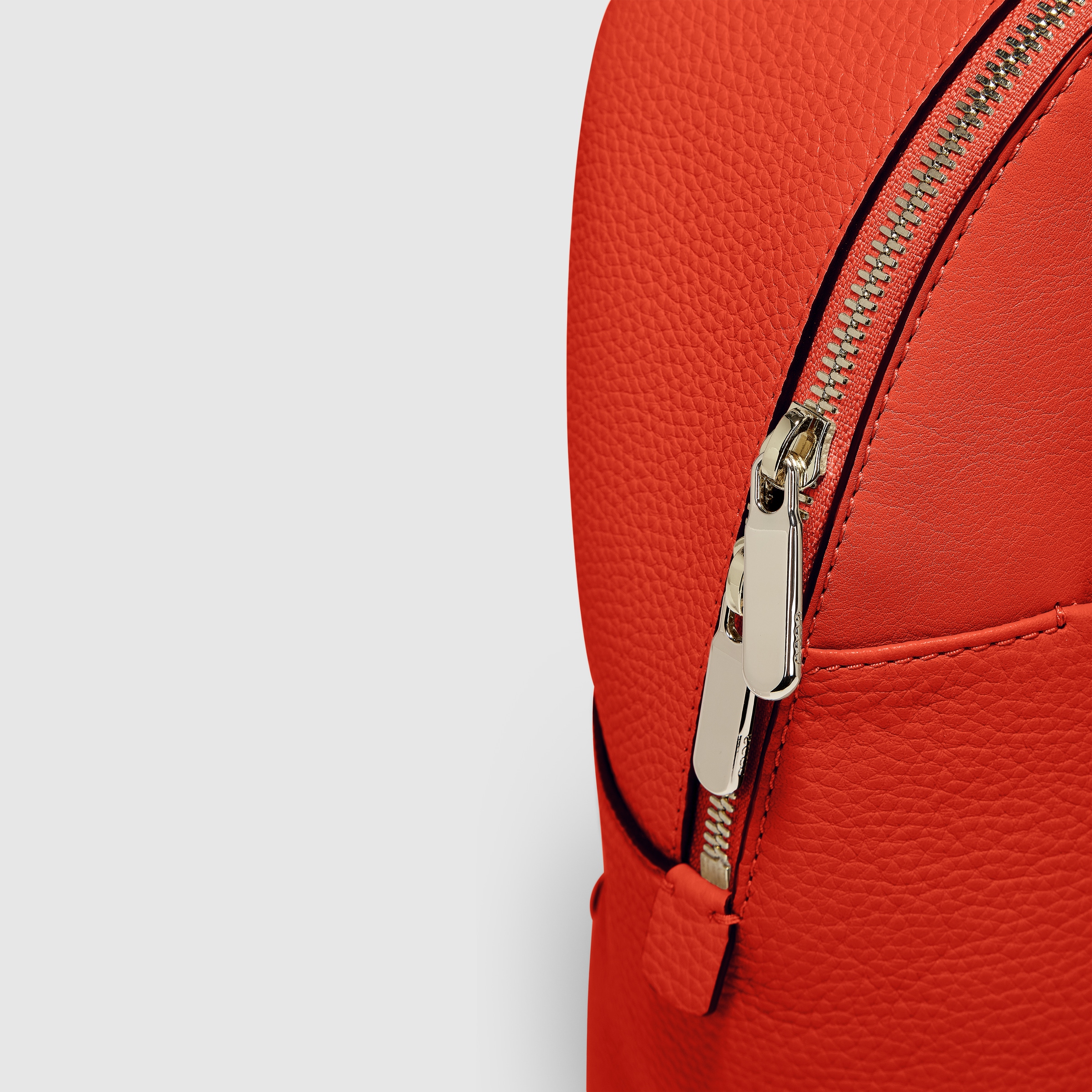 ECCO® Textureblock Leather Backpack | Red