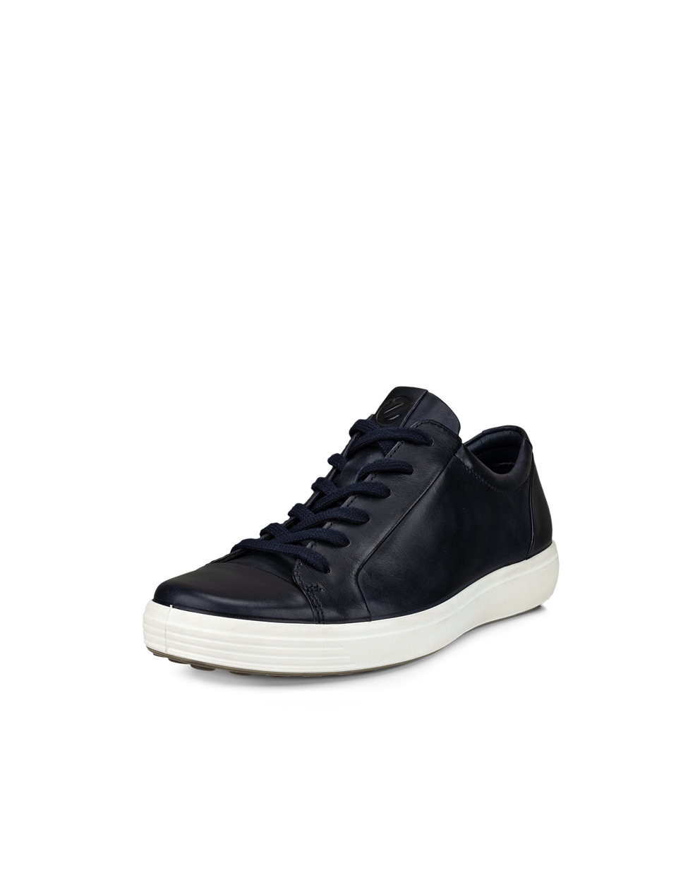 ECCO® Soft 7 baskets en cuir pour homme - Bleu - Main