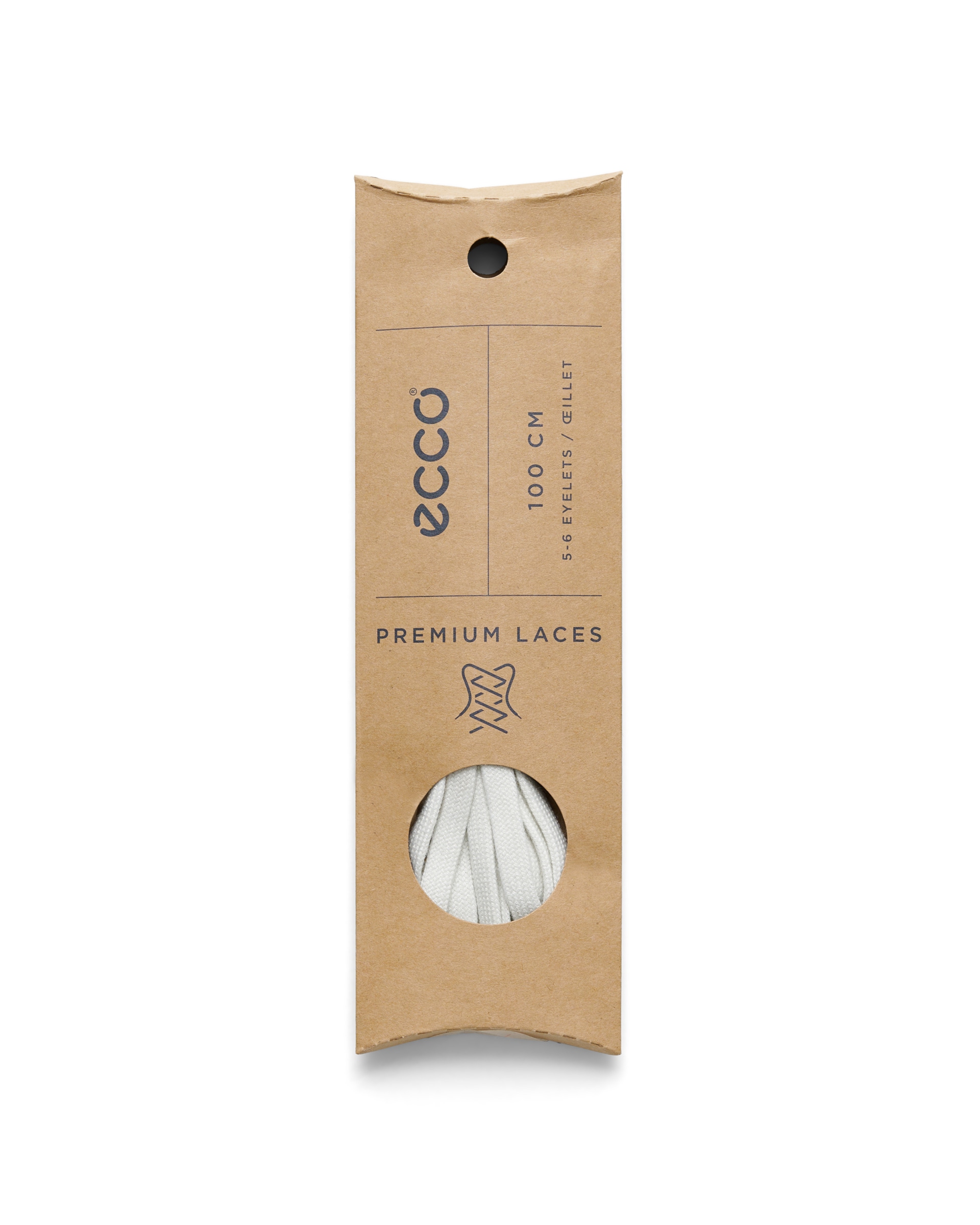 ECCOยฎ Flat Laces - White - Detail-2