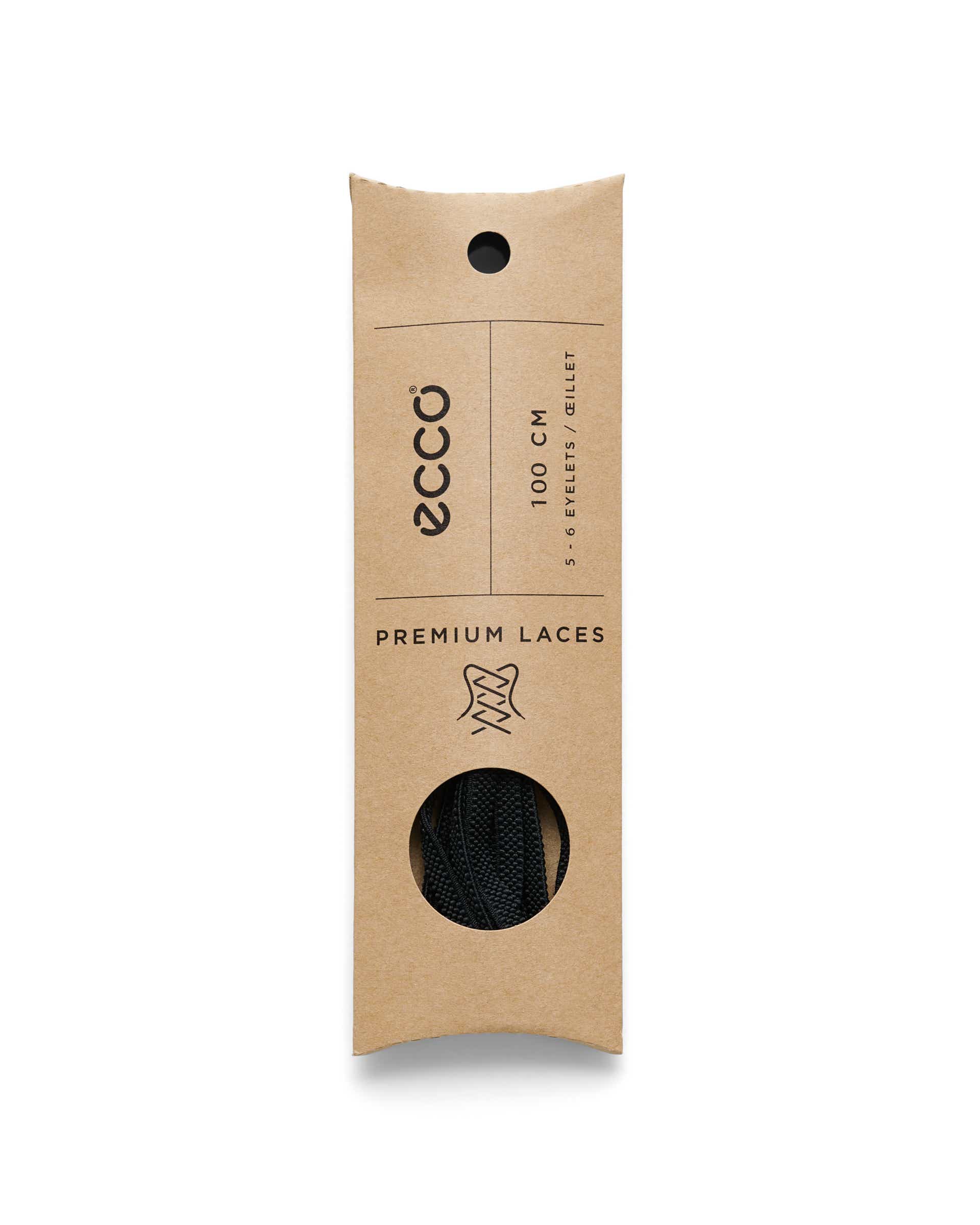 ECCO® Elastic Flat Laces - Black - Detail-2