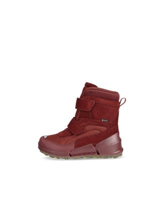 Botines de invierno de ante Gore-Tex ECCO® Biom K2 para niño/a - Rojo - Outside