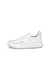 Women's ECCO® Cozmo Leather Moc-Toe Shoe - White - Outside