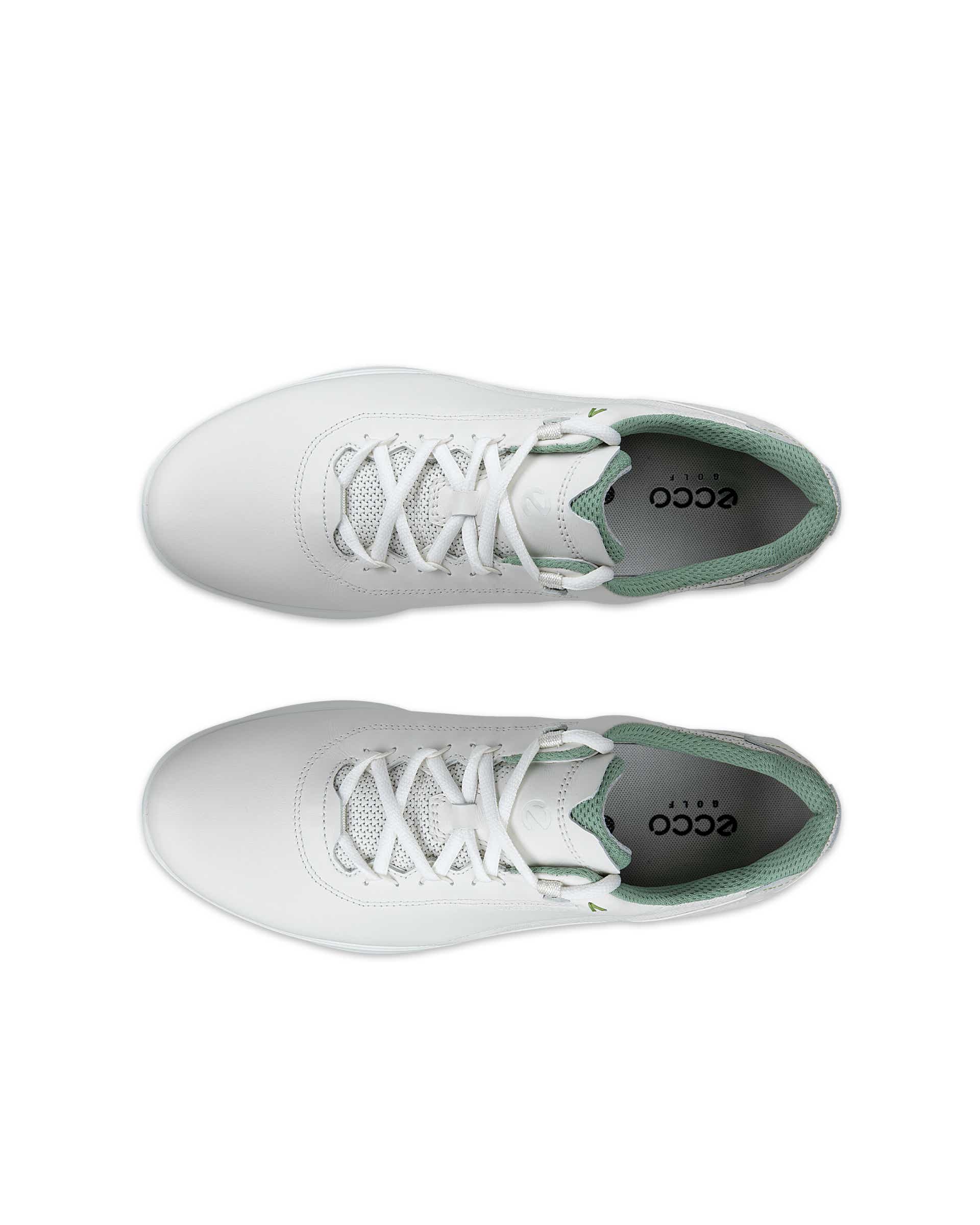 Zapatos golf impermeable de piel ECCO® Golf S-Casual para hombre - Blanco - Top left pair