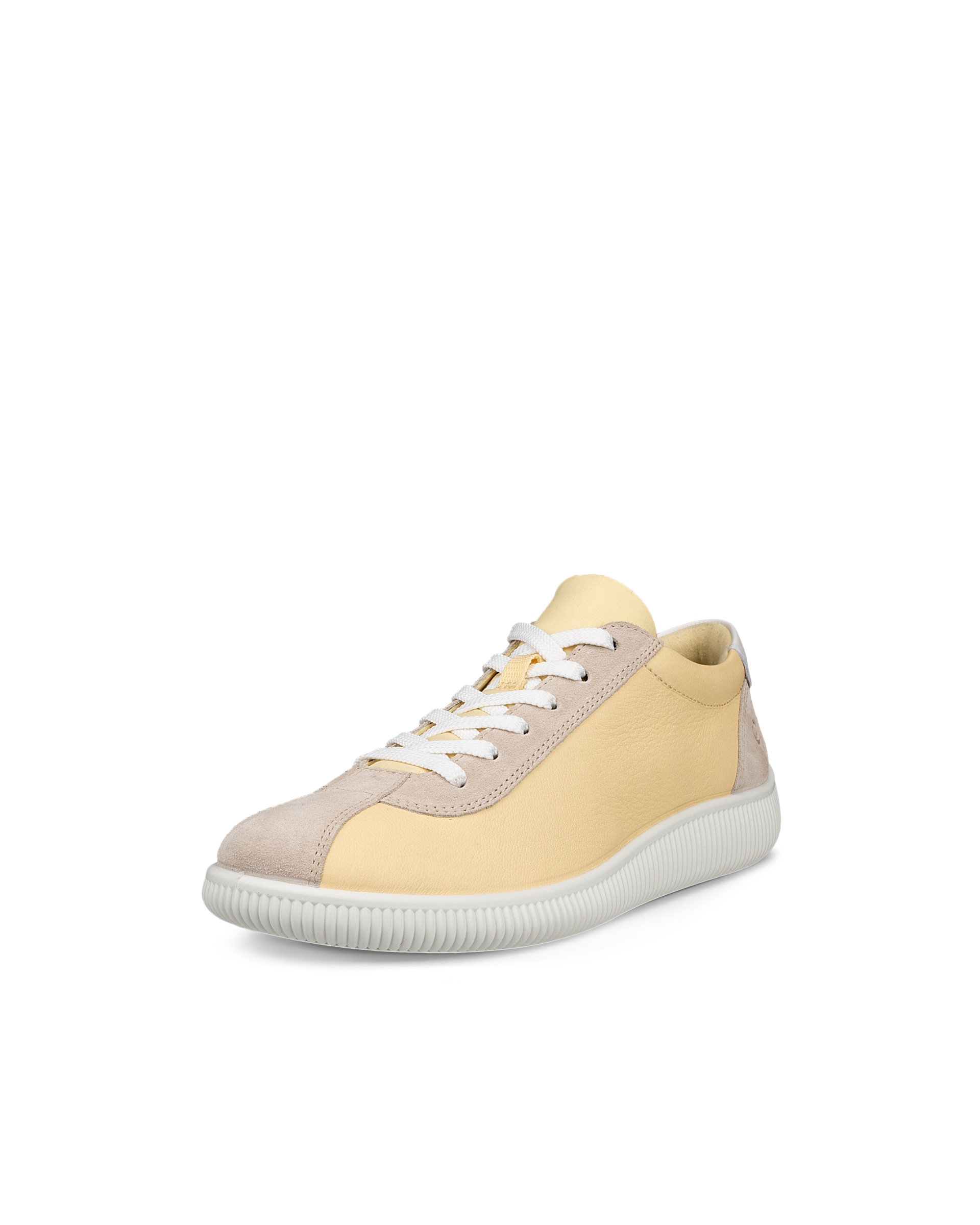 Women's ECCO® Soft Zero Leather Sneaker - Yellow - Main