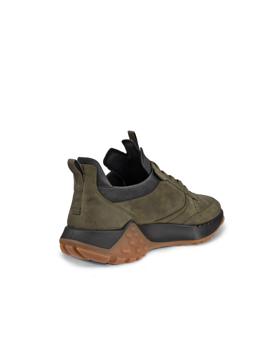 ECCO Men's Waterproof Retro Sneakers - Green - Back
