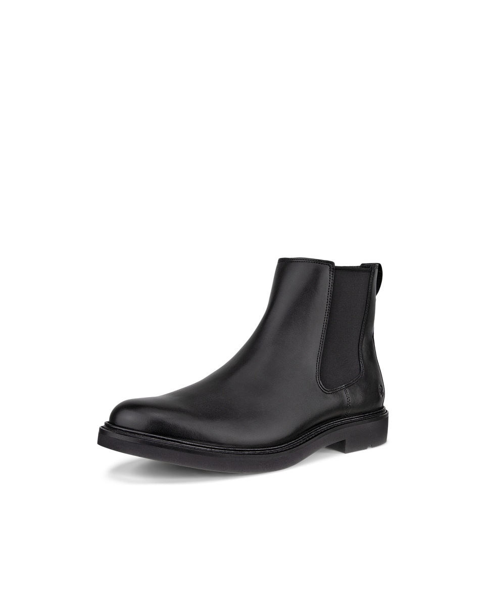 Men s ECCO Metropole London Leather Chelsea Boot Black