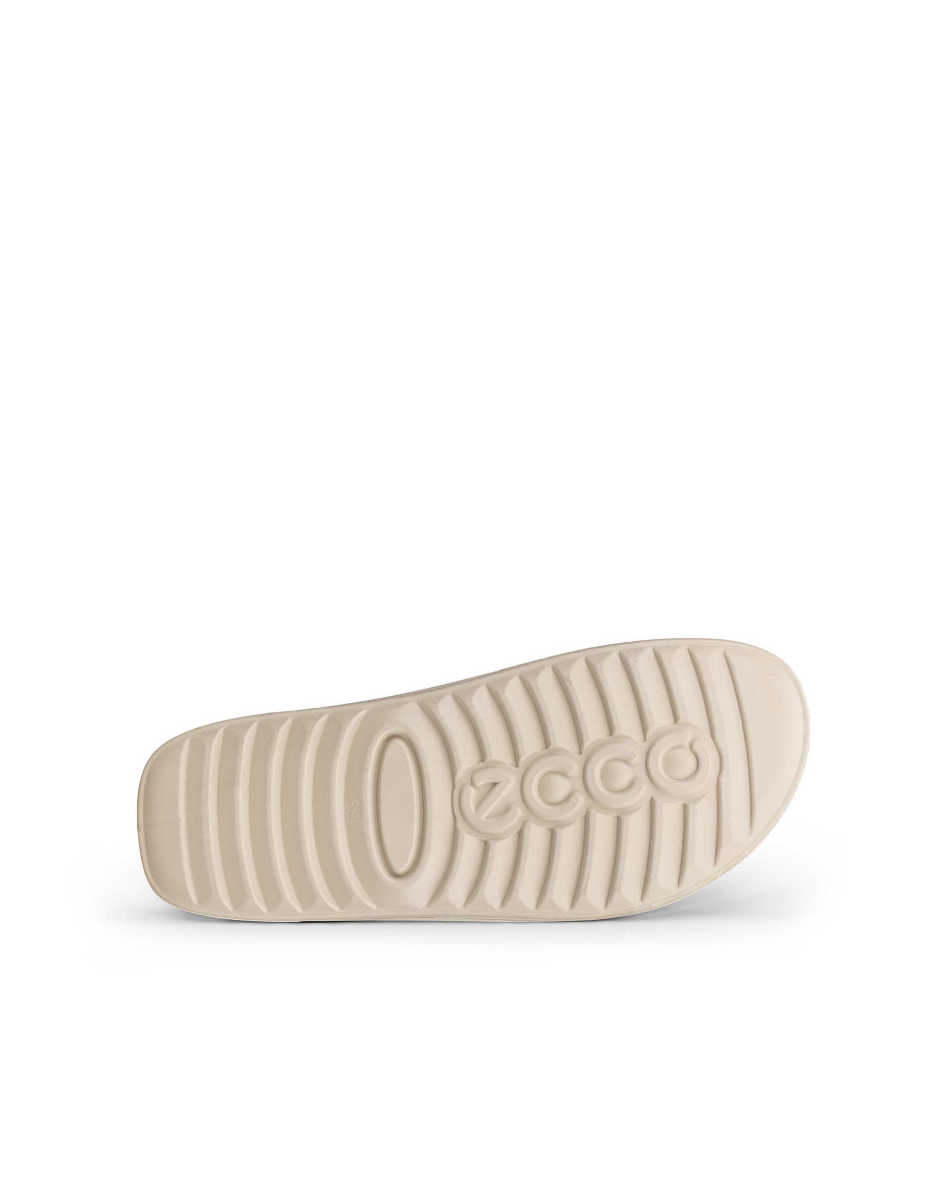 Women's ECCO® Cozmo Leather Two Strap Sandal - Brown - Sole